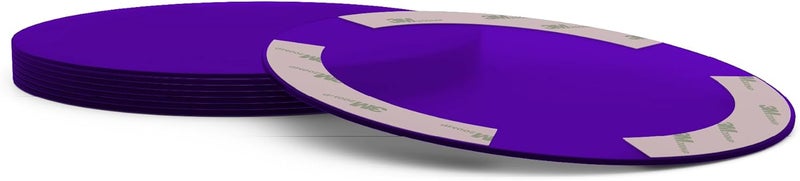 SPECTROM Illumination Lenses for 5" Pot Lights & Recessed Lighting | Instant Colour Change, Tool-Free Setup, Reusable & Eco-Friendly, Any Event, Easy Peel & Press Application (Purple (8pcs)) - Image 3